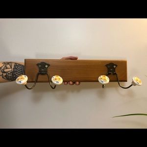 Vintage handmade mountable coat hook